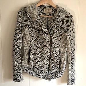 Knit moto jacket
